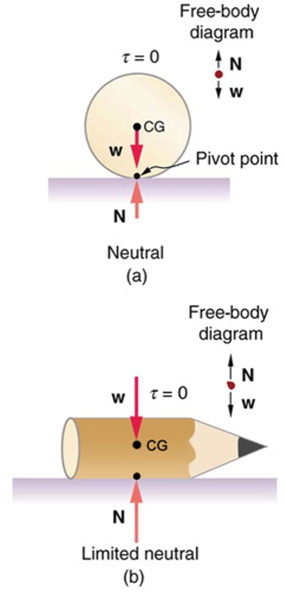 <p>A condition where a system's equilibrium is unaffected by displacements from its original position.</p>