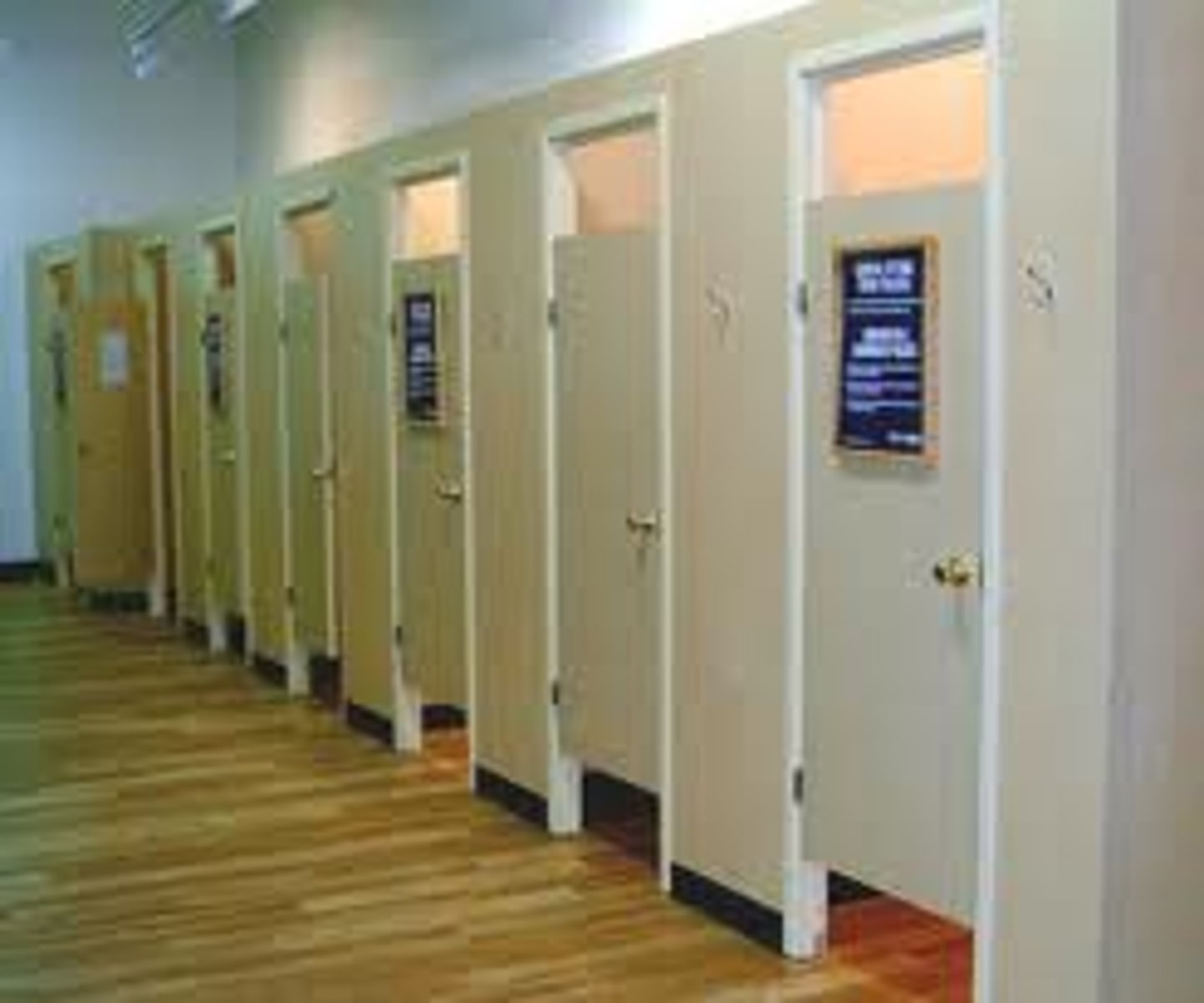 <p>cabin, cubicle</p>