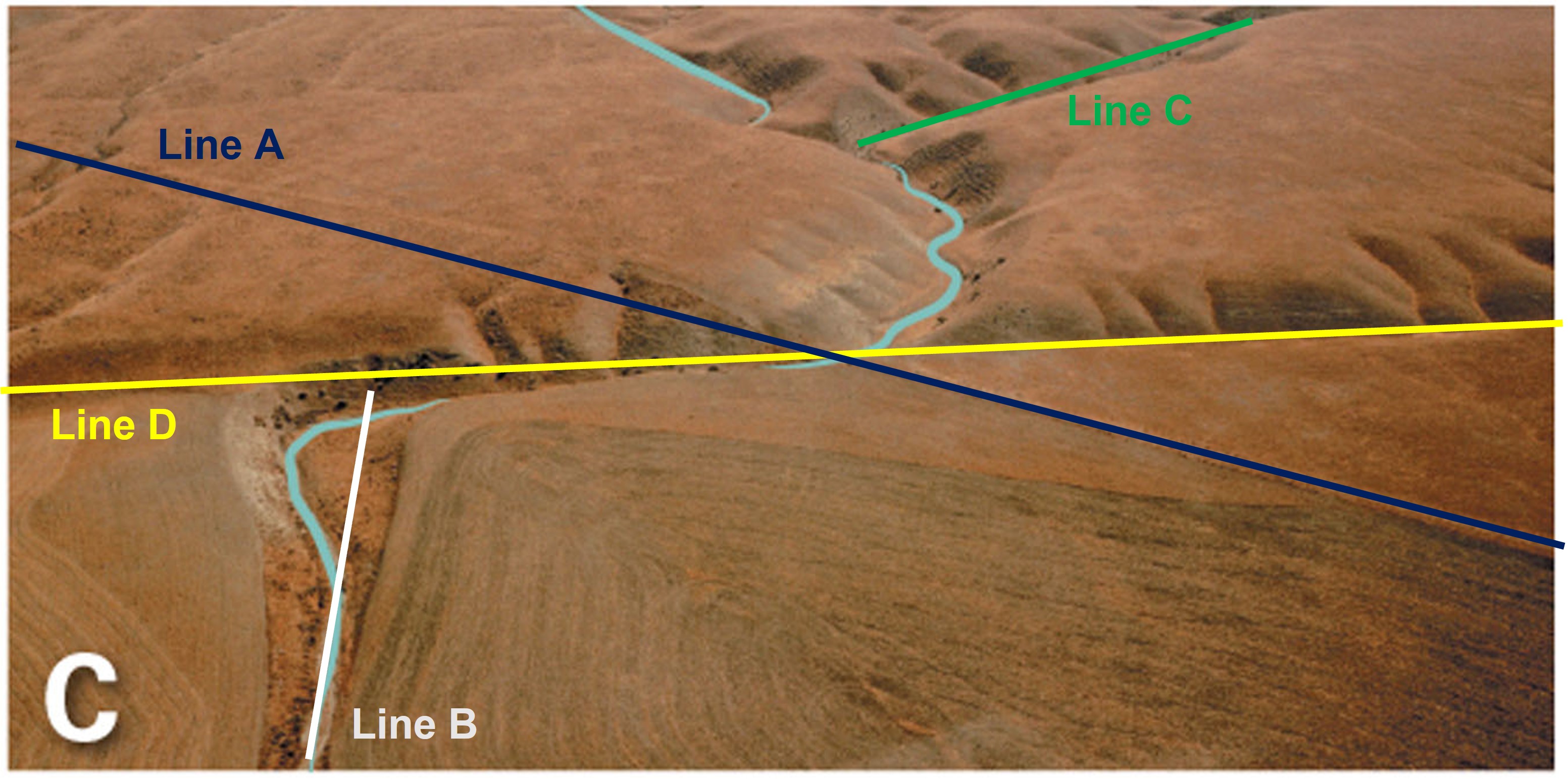 Does this strike-slip fault display left lateral slip or right lateral slip?

a. right lateral slip

b. left lateral slip