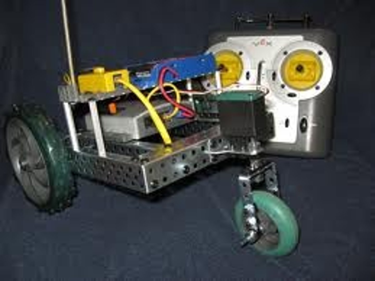 <p>A free-swiveling wheel mounted on a robot to provide stability while producing a minimum of friction.</p>