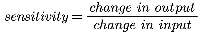 <p>A measure of how much the quantity needs to change in order for the change to be detected.</p>