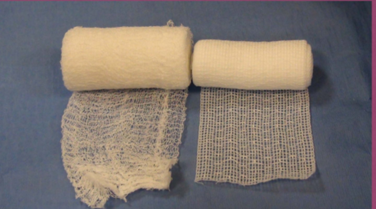 <p>Which is cling gauze which is conforming gauze?</p>