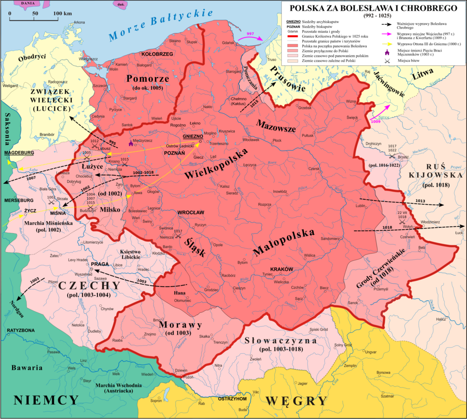 <p>1003 - 1018 - German-Polish Wars (All Facts) </p>