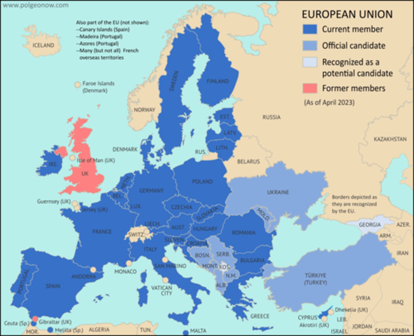 <p>This can be quite perceptual, this is when a place can be part of more than 1 region. Brazil is as its own contained but can be part of South America, Latin America the western hemisphere.</p>