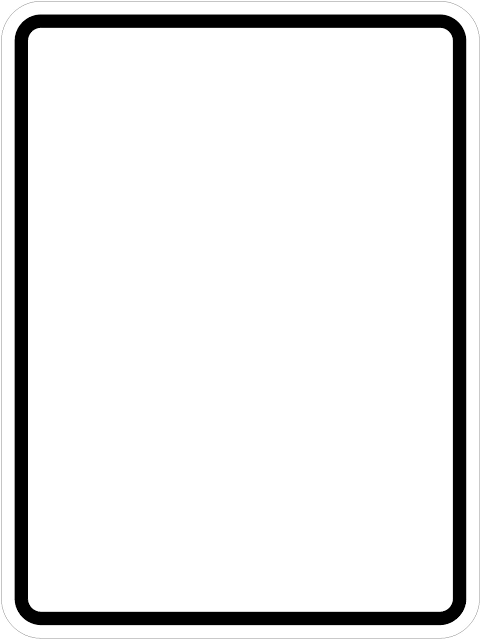 <p>Vertical Rectangle Sign</p>