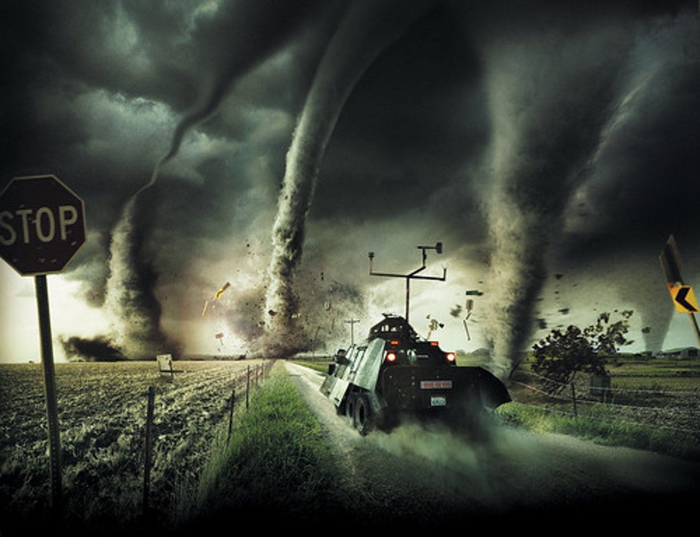 <p>There are ___ tornadoes in this picture.</p>