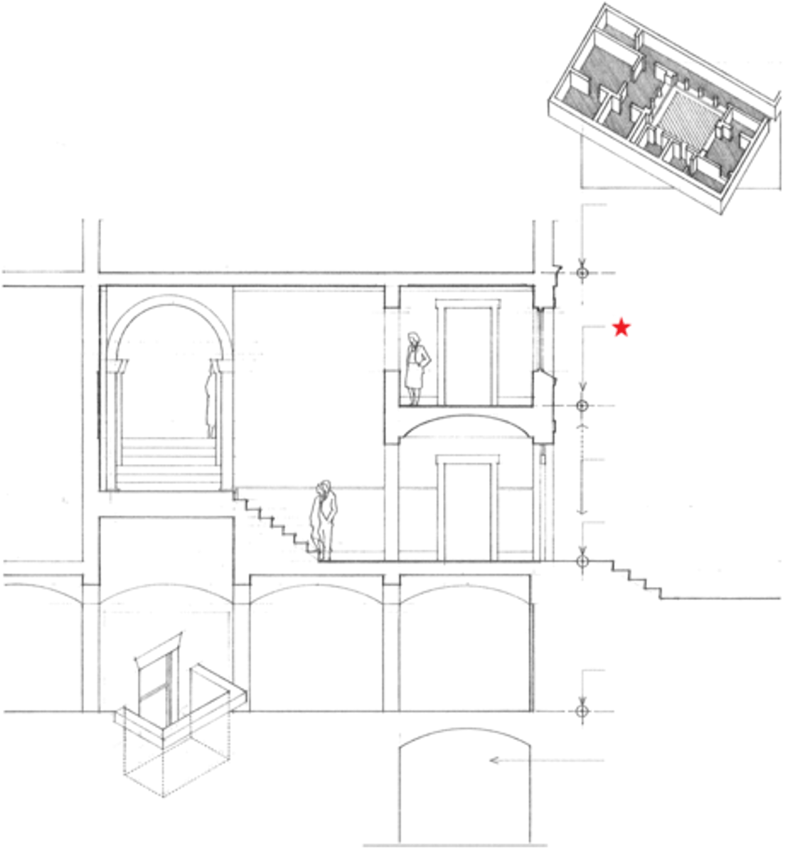 <p>a low or partial story between two main stories of a building, esp. one that projects as a balcony and forms a composition with the story beneath it</p>