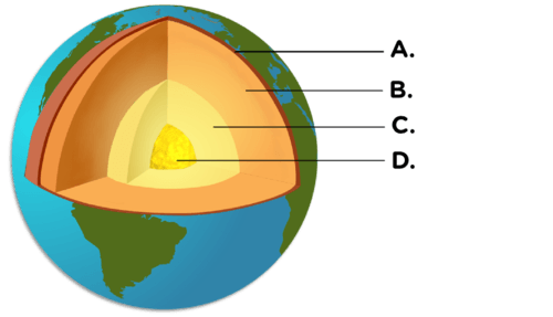 <p><strong>Name the labels and the state of matter in each part</strong></p>