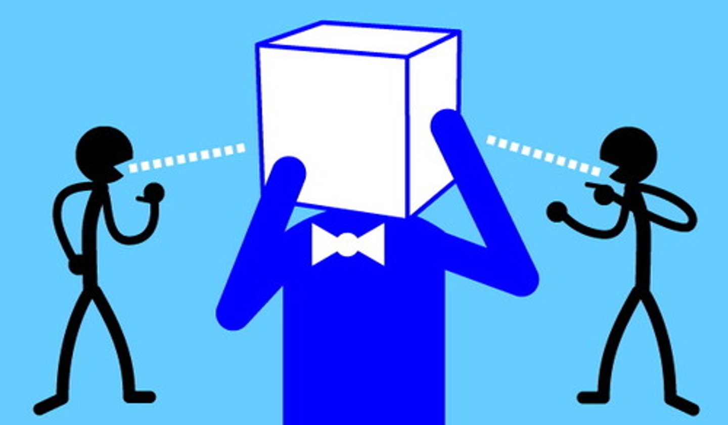 <p>Kapalı görüşlü/Yeni görüşlere açık olmayan</p>