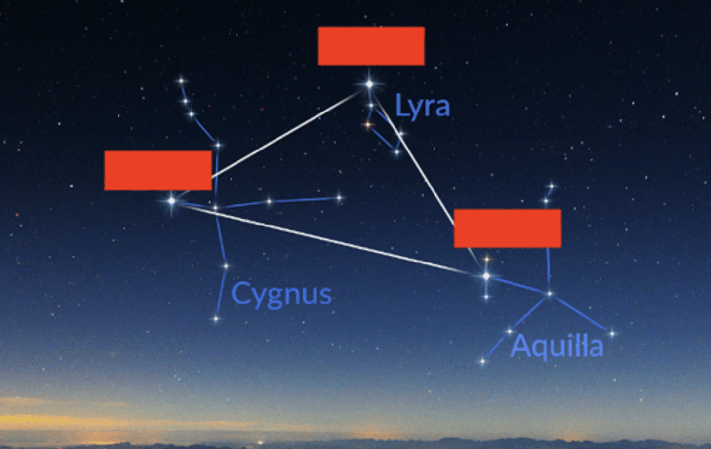 <p>what are the stars in the summer triangle?</p>