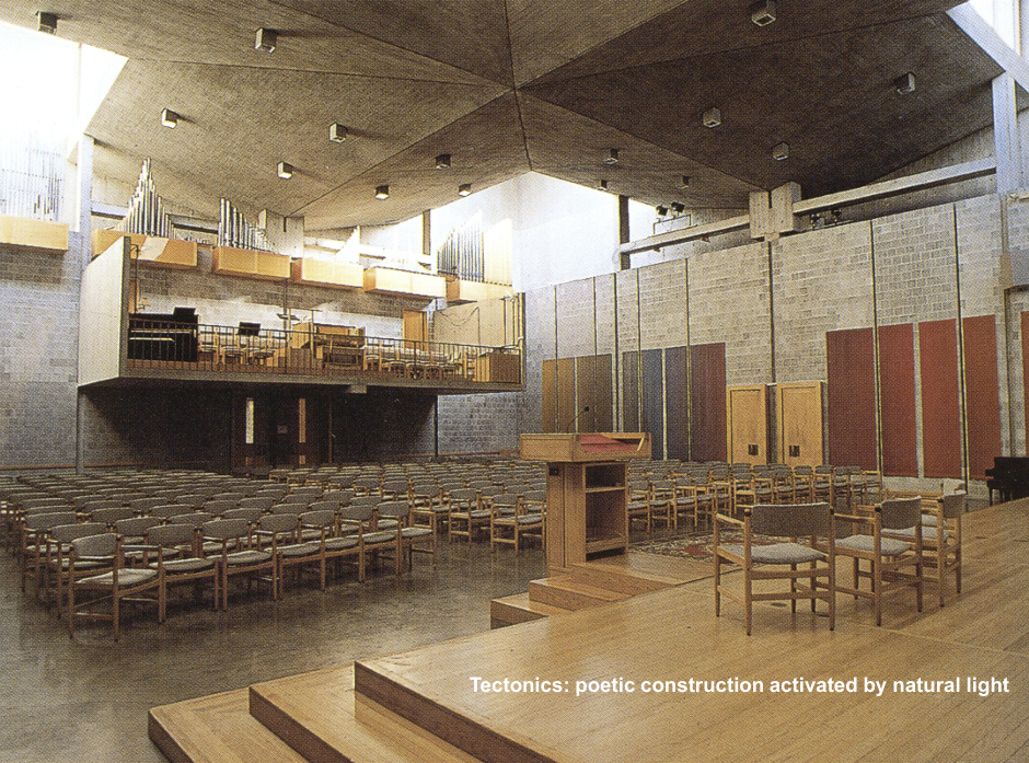 <p>A church design by Kahn that reflects his exploration of light and structure in religious architecture.</p>
