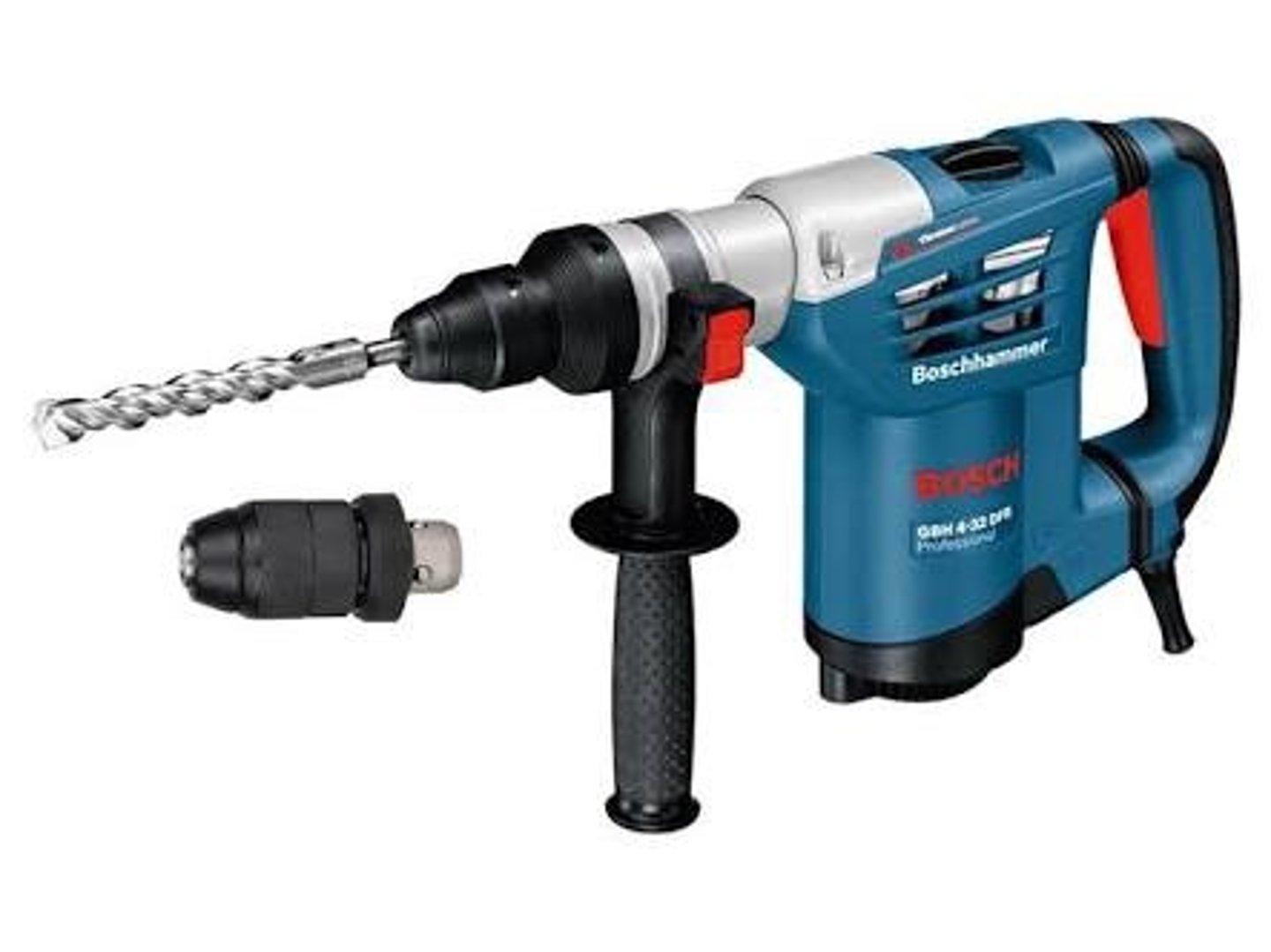 <p>is like an electric drill that operates with both rotating and reciprocating actions and is used to drill holes in concrete</p>