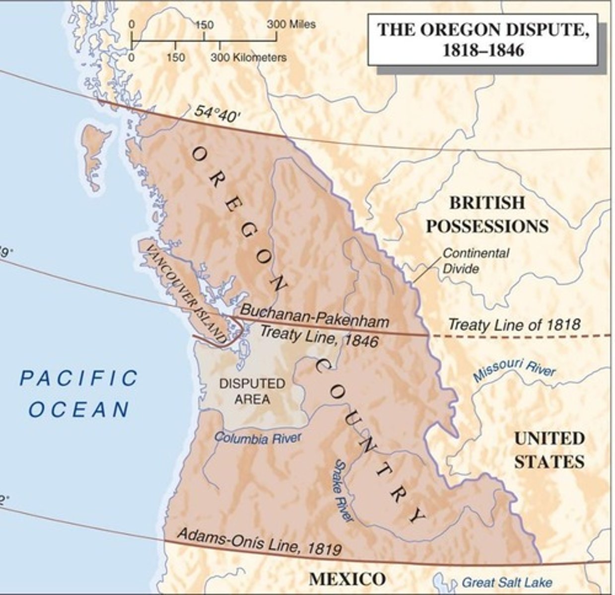 <p>The Buchanan-Pakenham Treaty, signed on June 12th, 1846.</p>