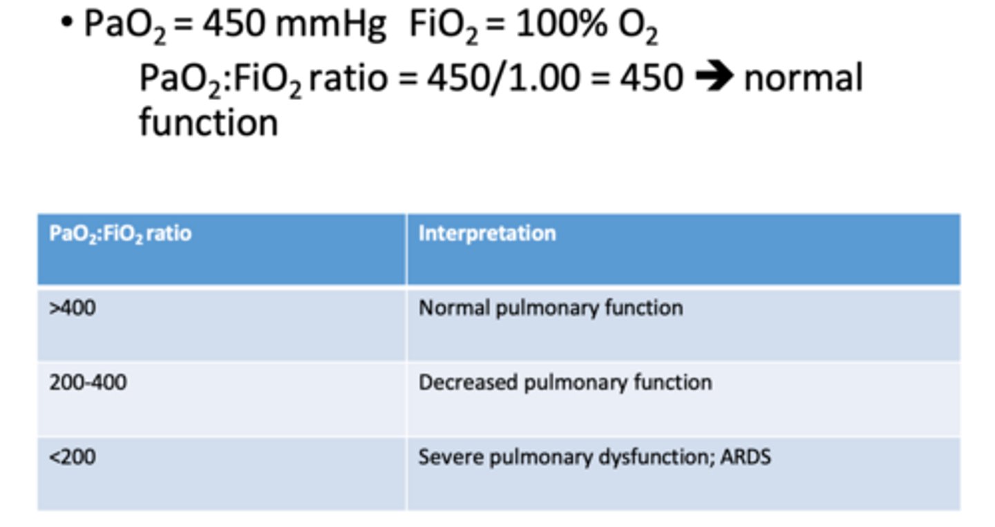 <p>what is the significance of the FiO2 >0.21 (5x) rule</p>