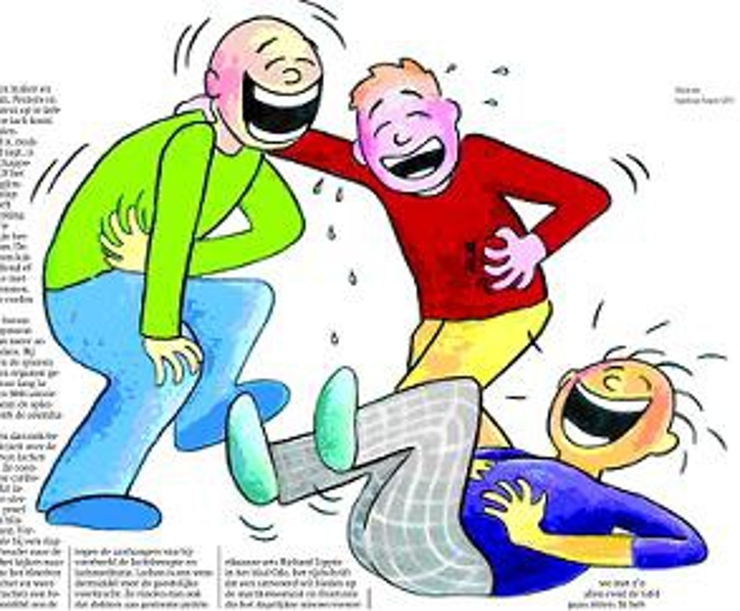 <p>, der/die/das lacht,</p>