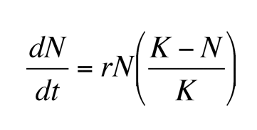 <p>Same thing as exponential, only difference is K = carrying capacity </p>