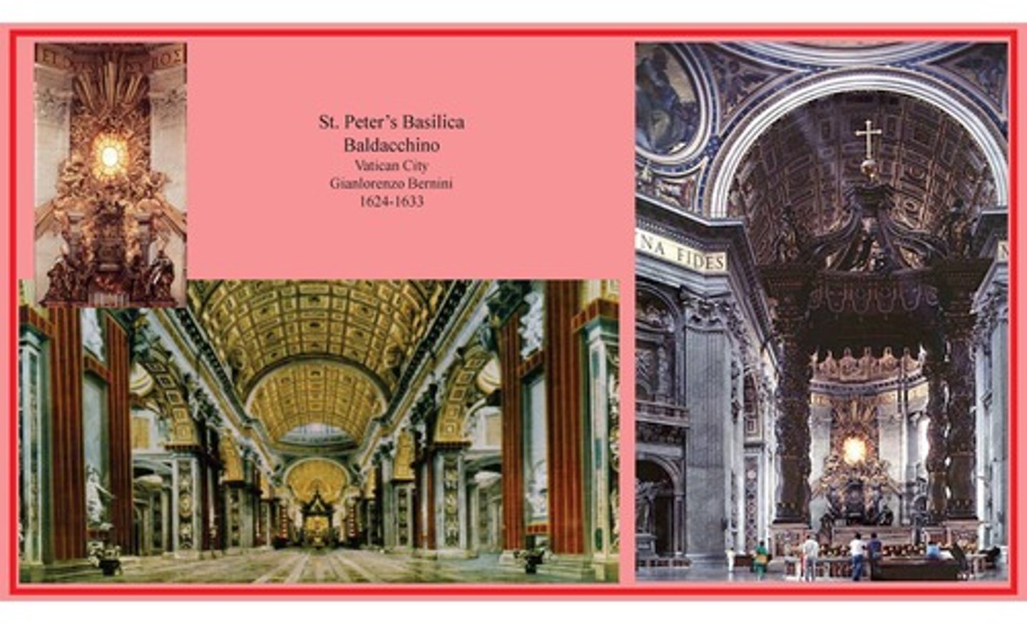 <p>Vatican City</p><p>Gianlorenzo Bernini</p><p>1624-1633</p>