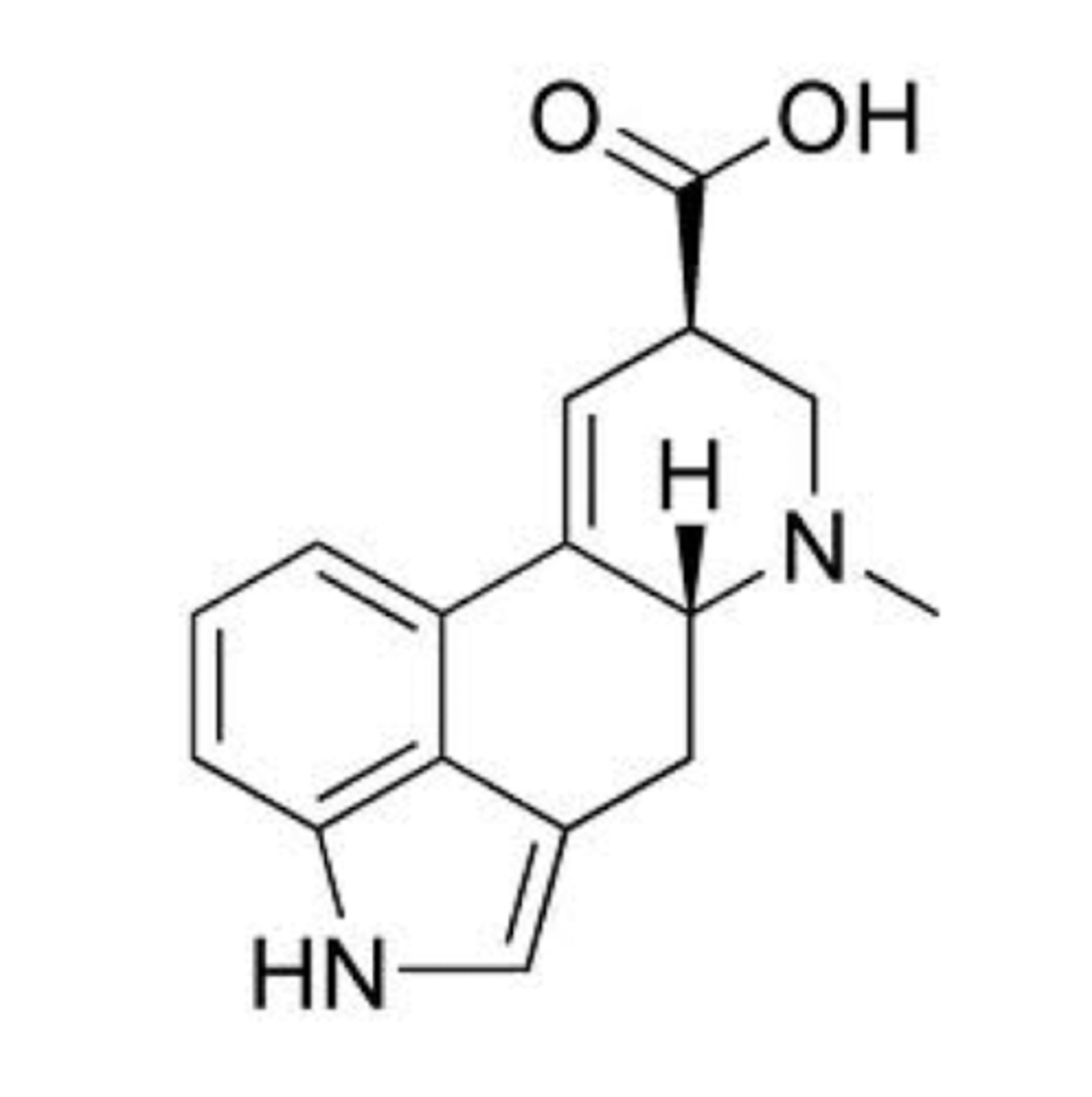 <p>It produces lysergic acid, a precursor for LSD, and causes vasoconstriction.</p>