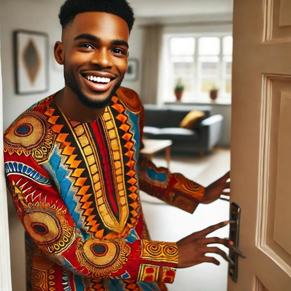 <p>Open the door</p>