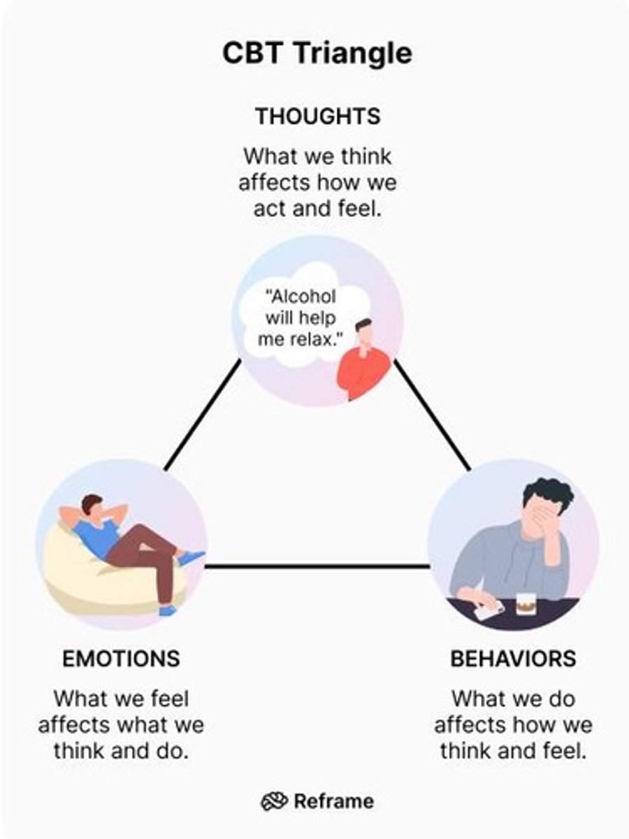 <p>therapy that helps you change negative thoughts and behaviors into positive ones.</p>