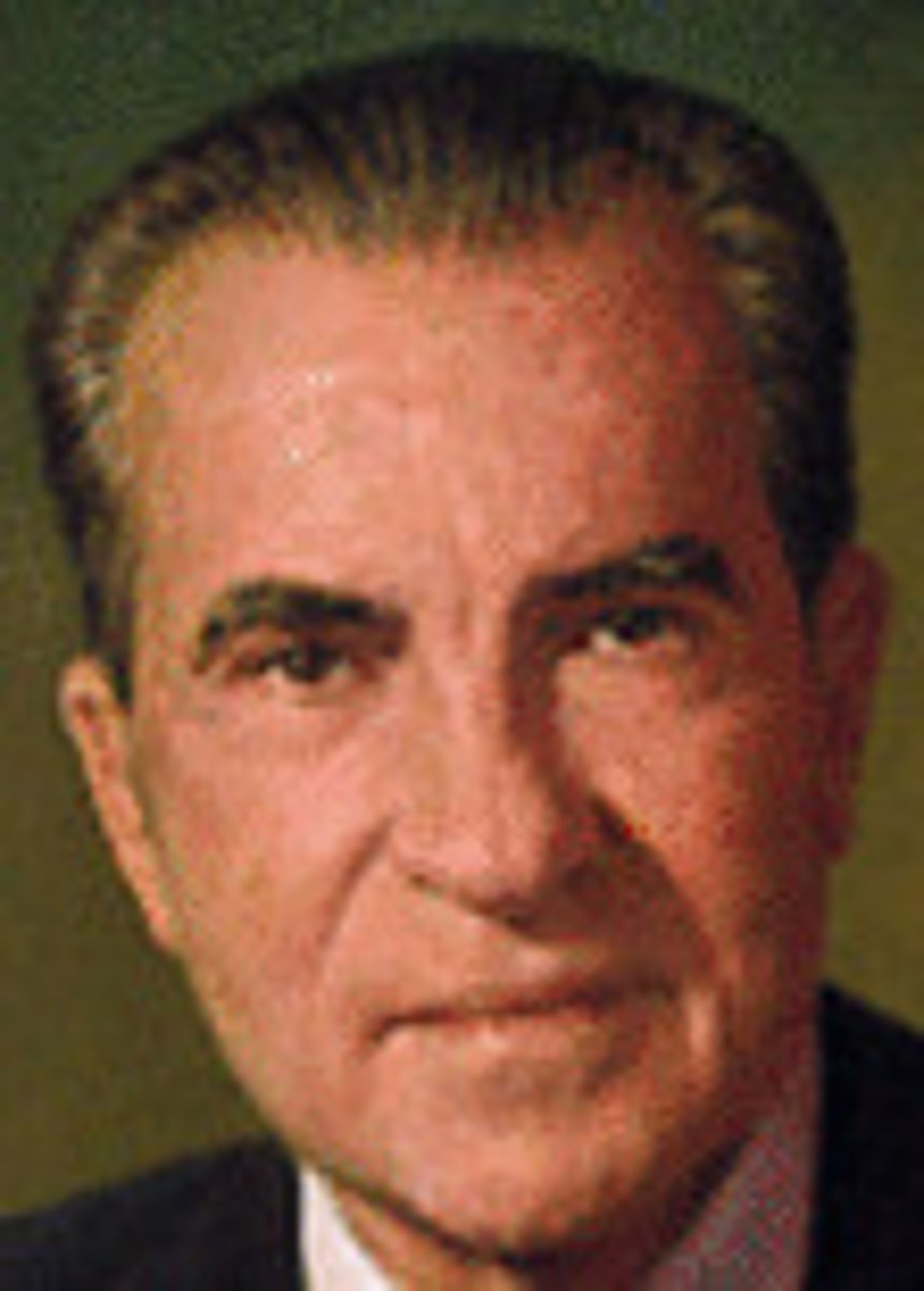 <p>Republican-Known for foreign policy. SALT treaty, Détente, Environmental, Agency, Clean Air and Water Act, Watergate scandal, resigned.</p>