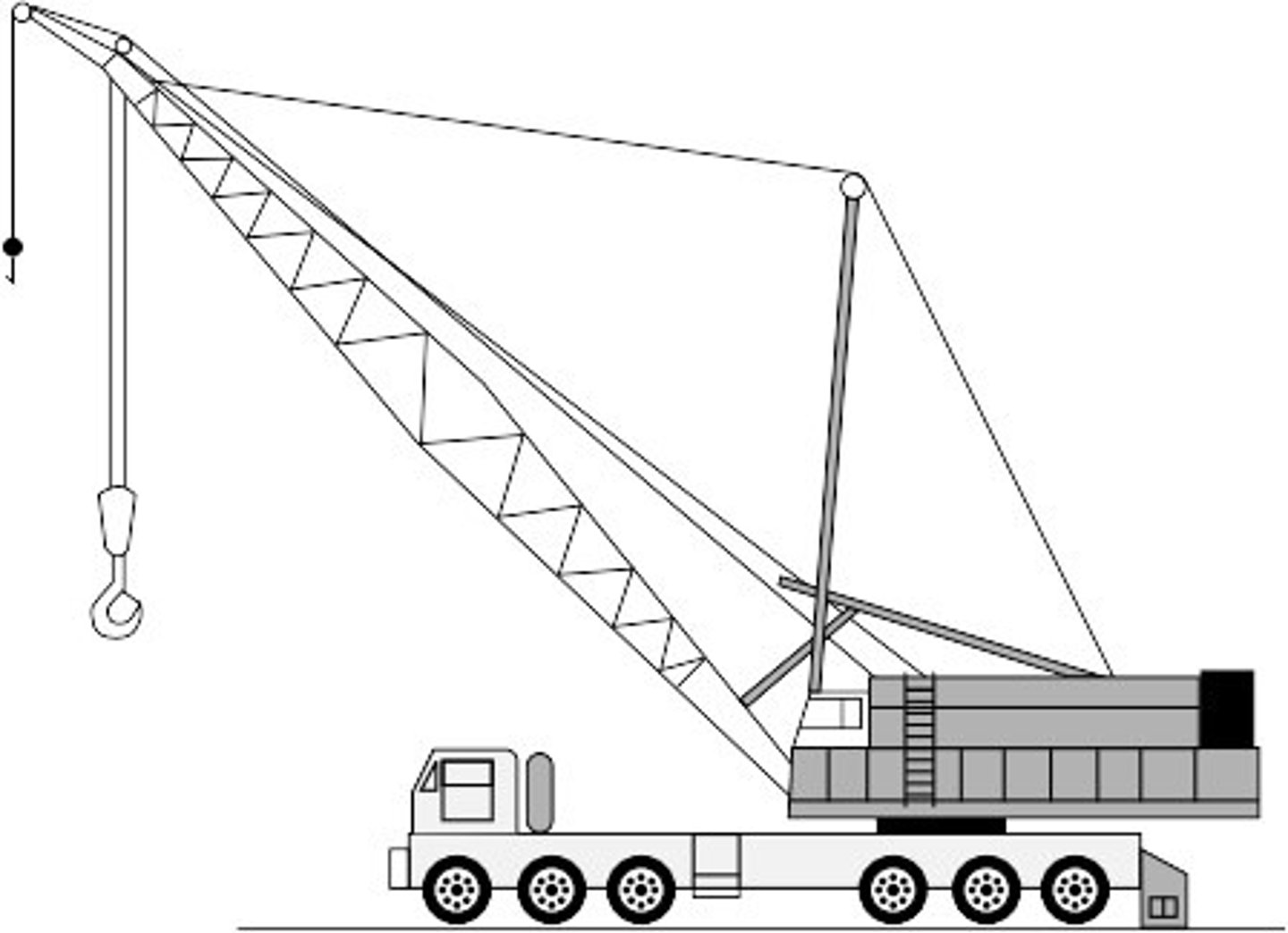 <p>Cable supported compression member</p>