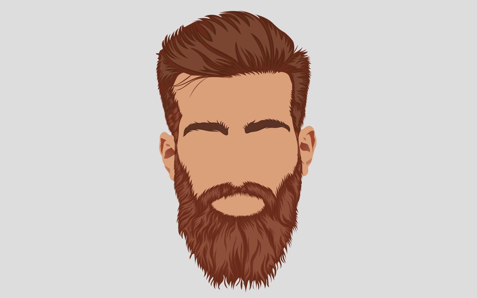 <p>a beard</p><p>Ex: faire pousser la barbe = grow beard</p>