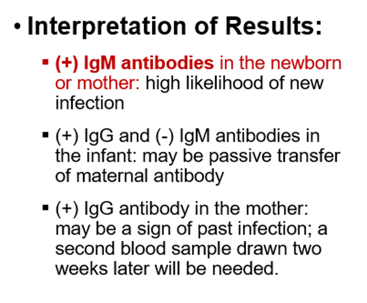 <p>It means the patient has been exposed or infected with the test pathogens. Thus, the patient produces IgM against the pathogens. IgM is the first antibody produced during</p><p>infection</p>