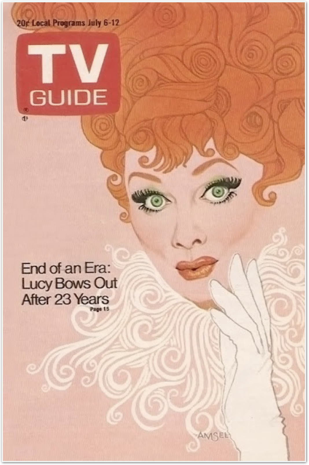 <p>This artist appeared on TV Guide magazine, which was a huge showcase for illustrators during this decade.</p>