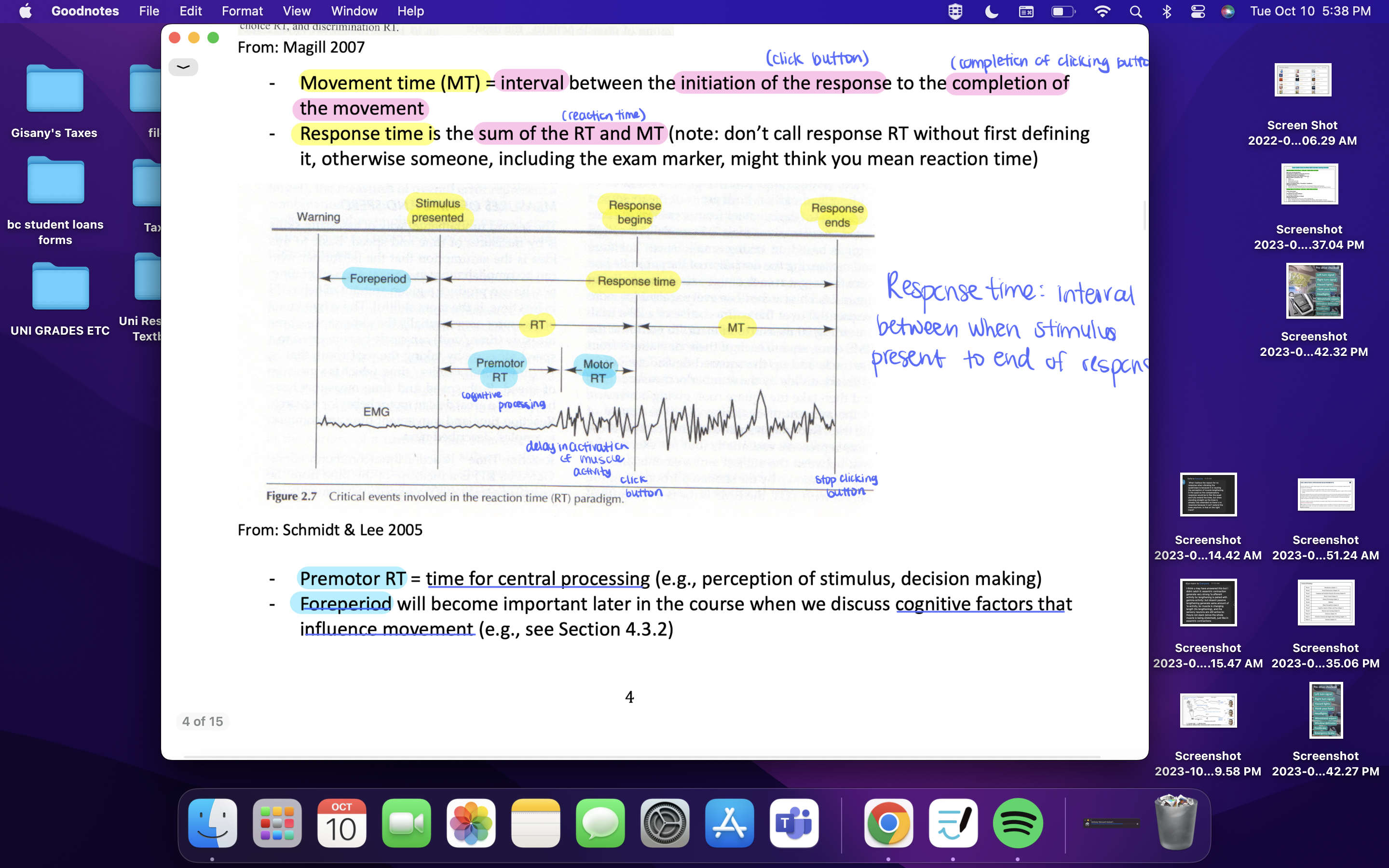 <p>delay in onset of muscle activity or movement </p>