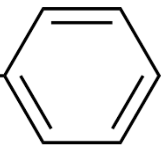 <p>Six carbon ring with alternating double bonds C<sub>6</sub></p>