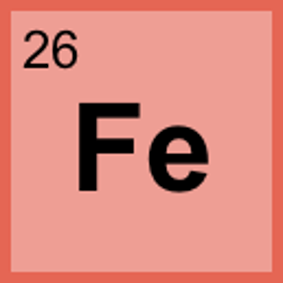 <p>Fe<br>Transition Metal</p>