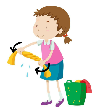 <p>Katie is ringing the water out of her towel. What type of force is being applied to the towel?</p>