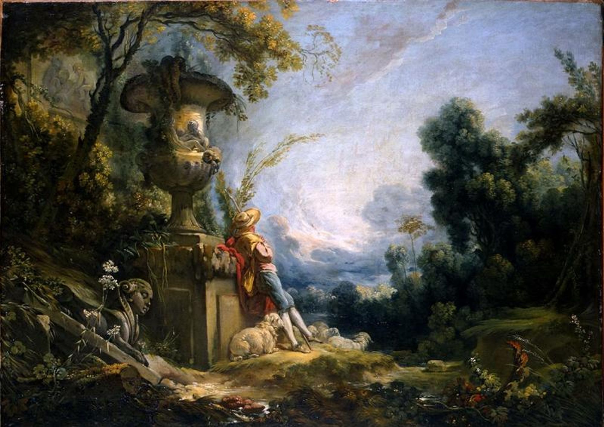 <p><em>Jeune Berger dans un paysage</em></p>