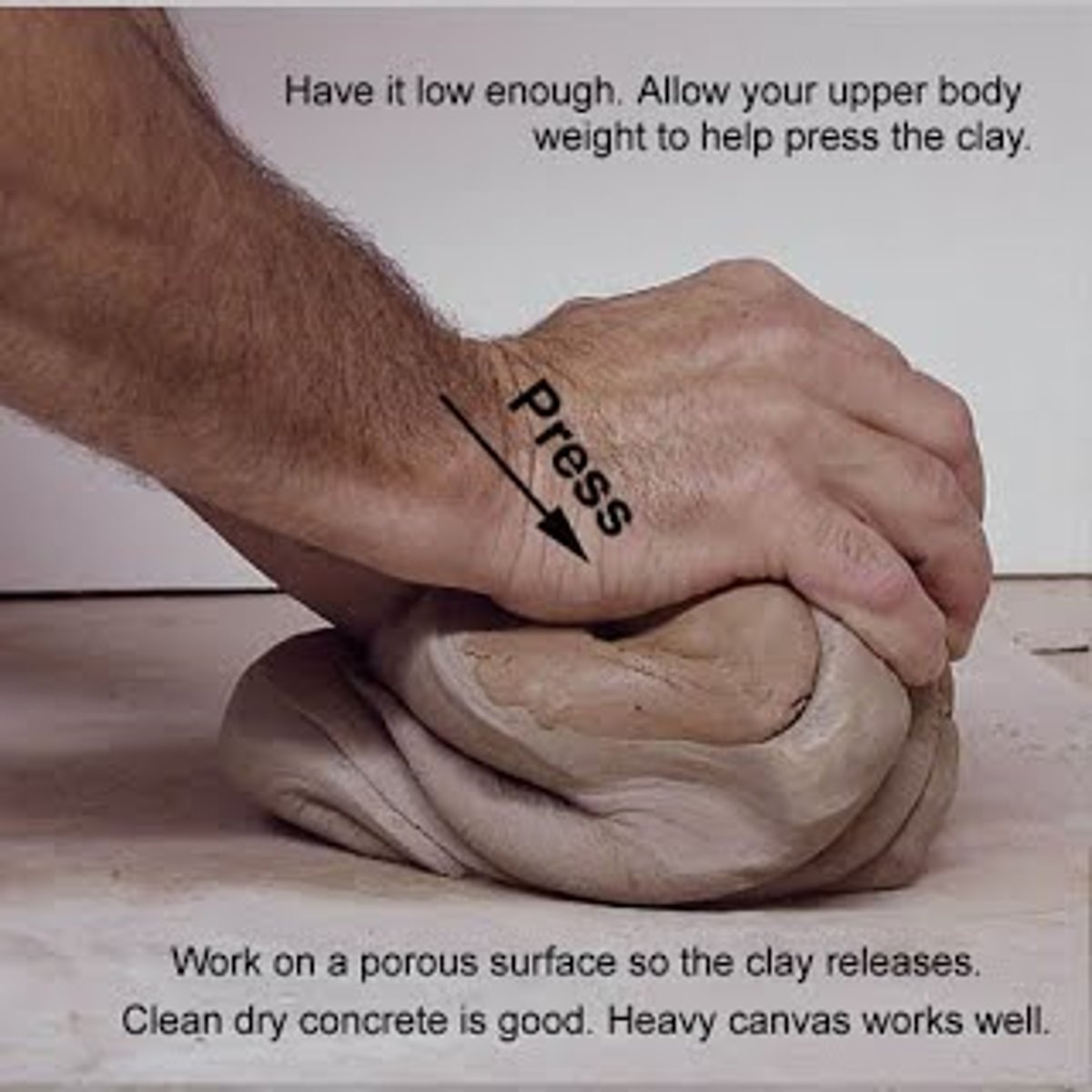 <p>the process of mixing and turning clay to remove air pockets and create uniform consistency in the clay.</p>