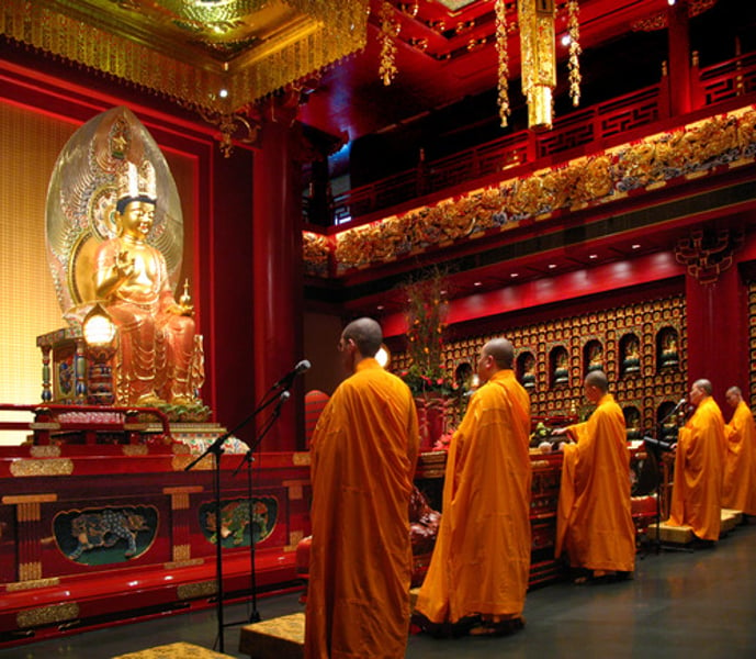 <p>religious communities where Buddha's followers stayed, studied, and meditated; both men and women could join monasteries as monks or nuns; often exempt from taxation which put strains on Chinese political systems</p>