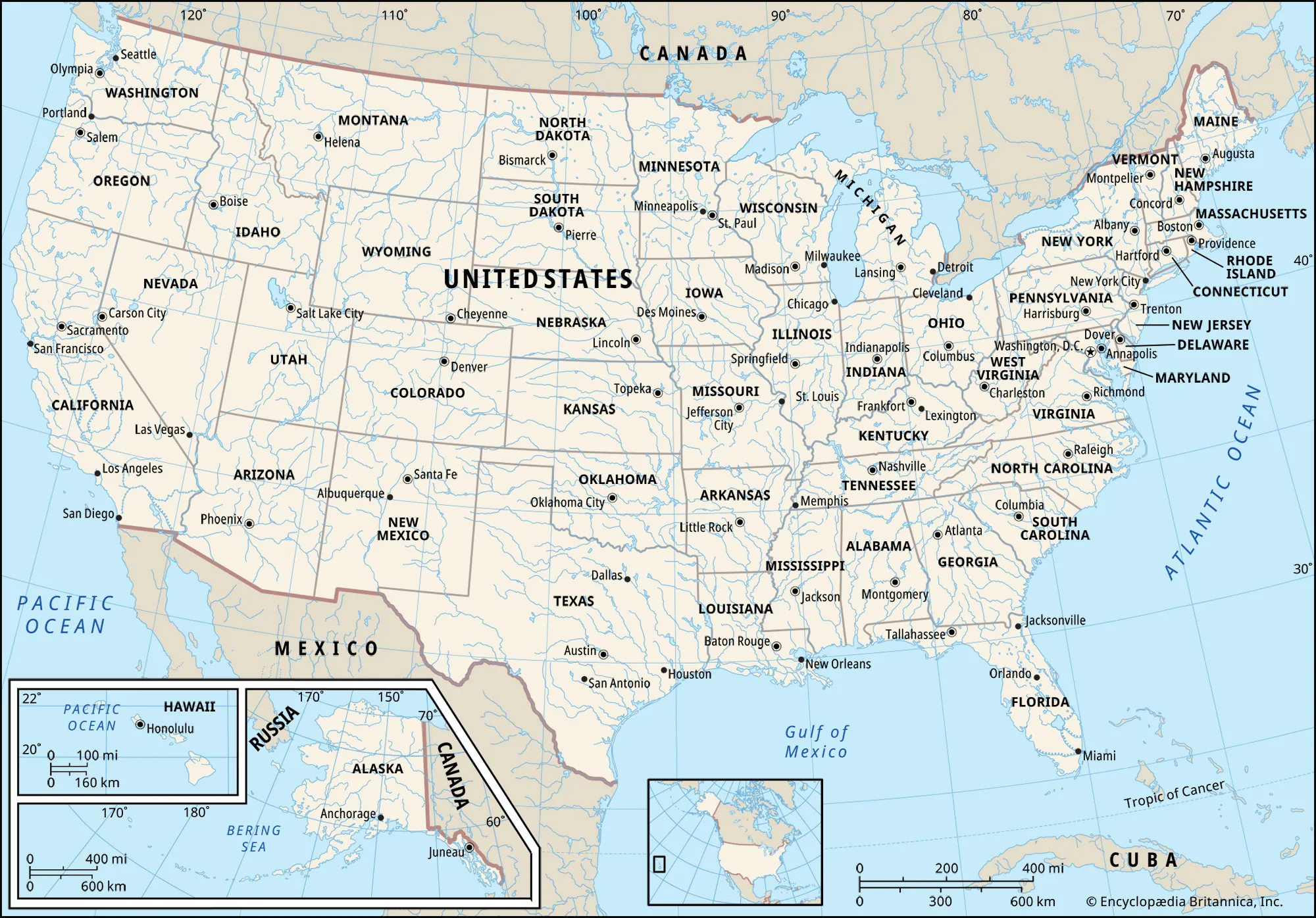 <p>The middle country in North America</p>