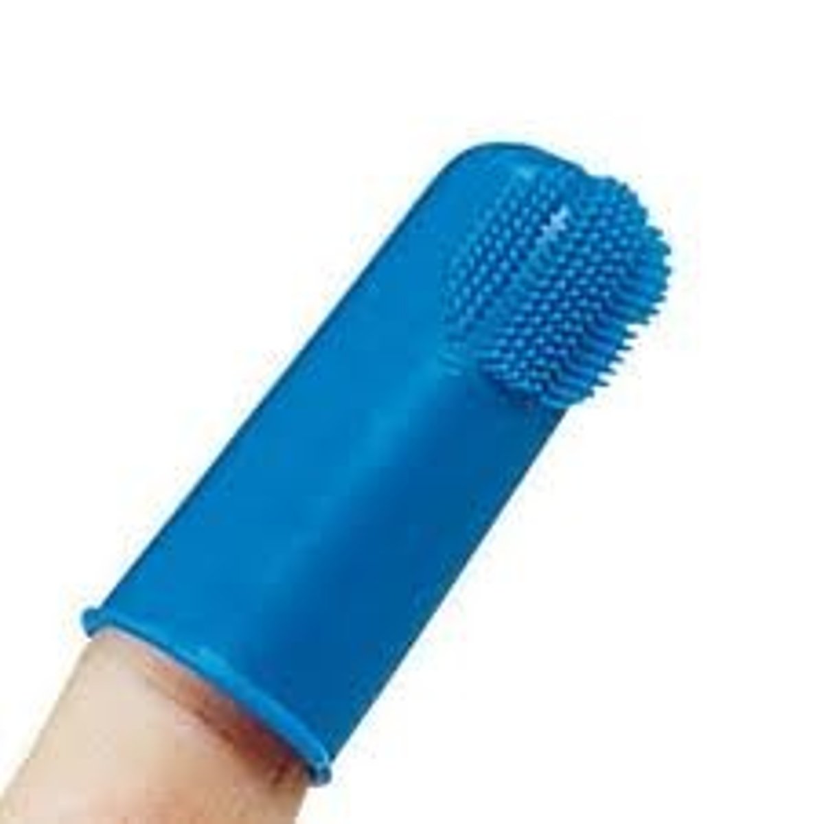 <p>gentle small toothbrush fits on finger</p>
