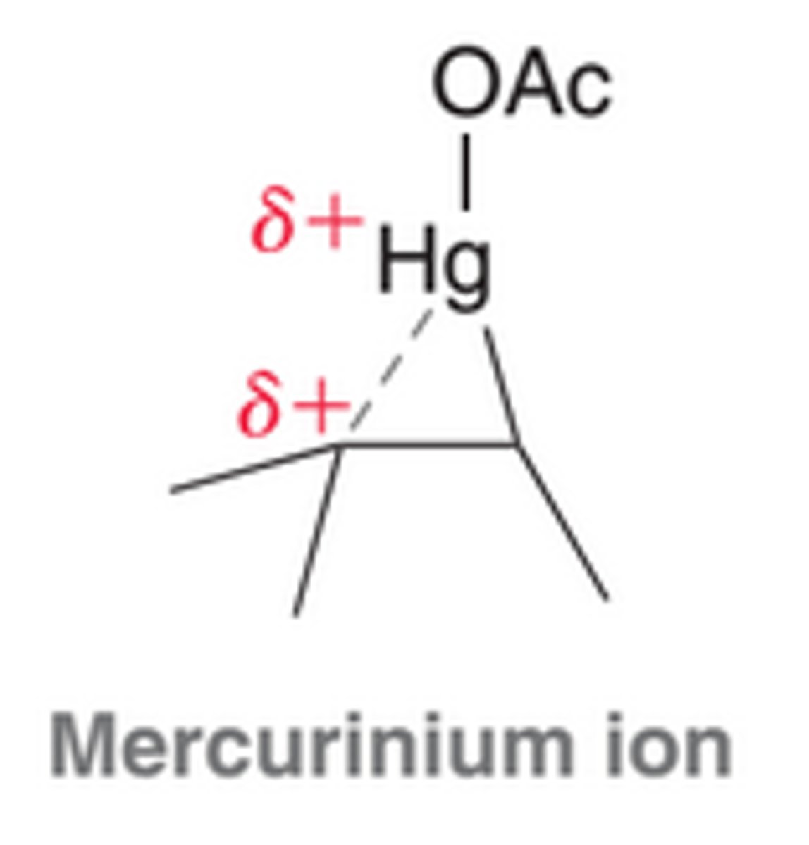 <p>This intermediate is more adequately described as a hybrid of two resonance structures than as a carbocation. This ion has some of the character of a carbocation, but it also has some of the character of a bridged, three-membered ring.</p>