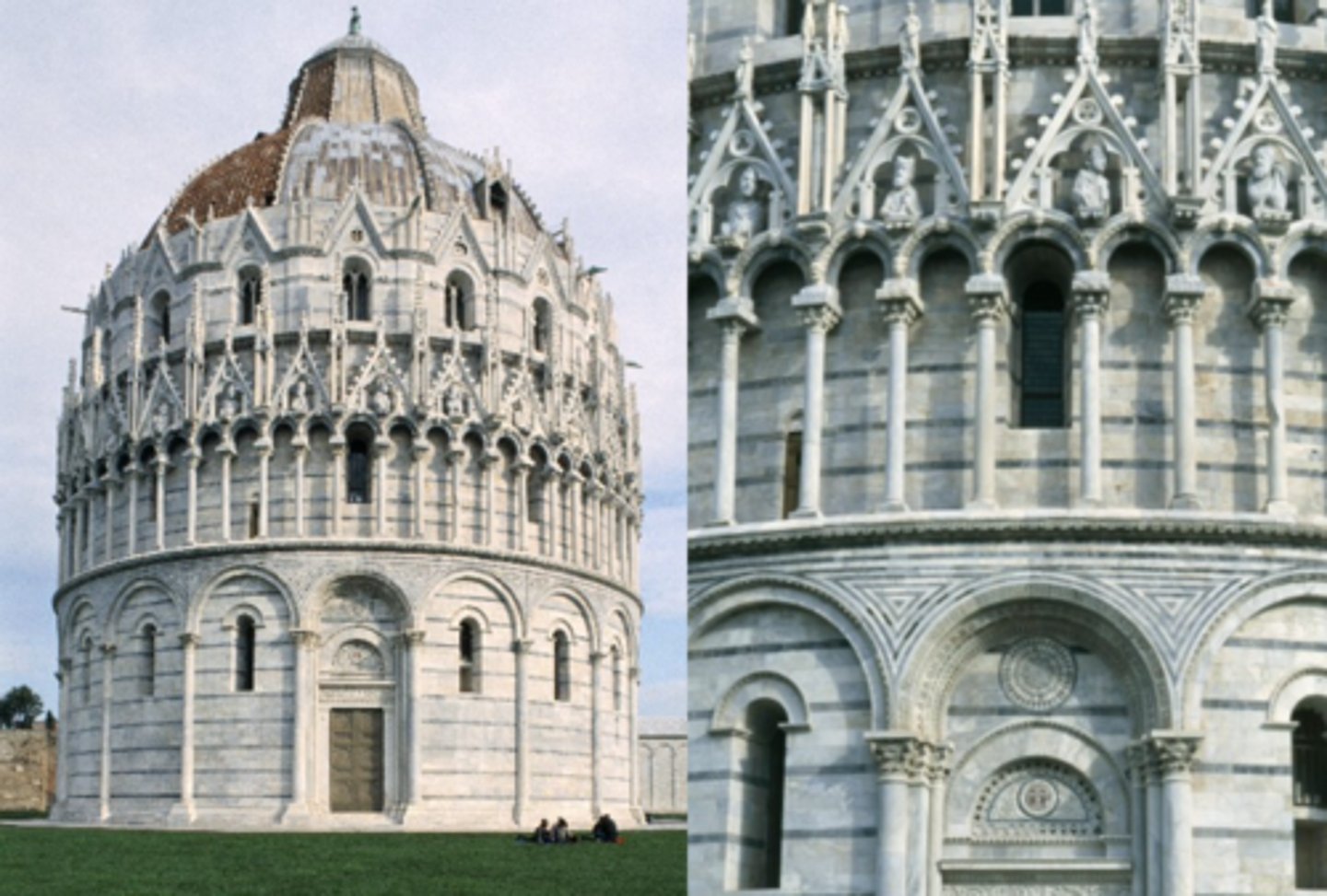 <p>Largest baptistry in Italy, part of Pisa’s famous cathedral complex, alongside the Leaning Tower.</p>