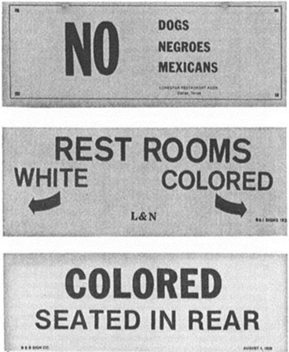 <p>Laws designed to enforce segregation of blacks from whites in most Southern states after Reconstruction</p>