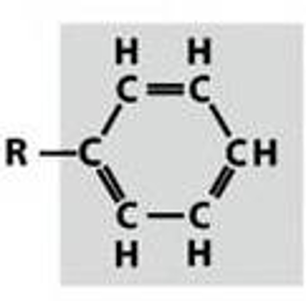 <p>-a benzene ring</p>
