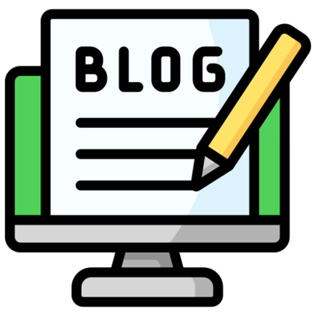 <p><strong><mark data-color="blue" style="background-color: blue; color: inherit;">der</mark> / <mark data-color="green" style="background-color: green; color: inherit;">das</mark> Blog, -s</strong></p><p>‎ </p><p>Ich schreibe einen <u>Blog</u> über Mode.</p><p><em>(I write a blog about fashion.)</em></p>