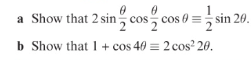 <p>Proving trigonometric identities:</p>