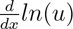 <p>Derivative ln(u)</p>