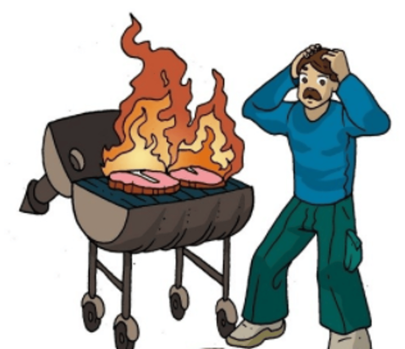 <p>Be careful with fire, it can ______ you.</p>