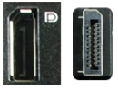 <p>You have purchased a new LED monitor for your computer. On the back of the monitor, you see the following port (pictured below).</p><p>Which type of cable should you use to connect the monitor to your computer?</p>