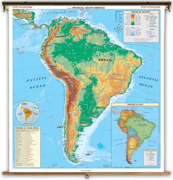 <p>map of natural characteristics of Earth's surface, such as landforms and bodies of water</p>