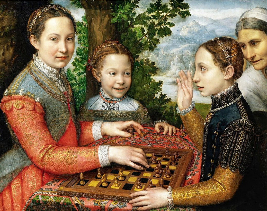 <p><em>The Game of Chess </em>Sofonisba Anguissola 1555</p>