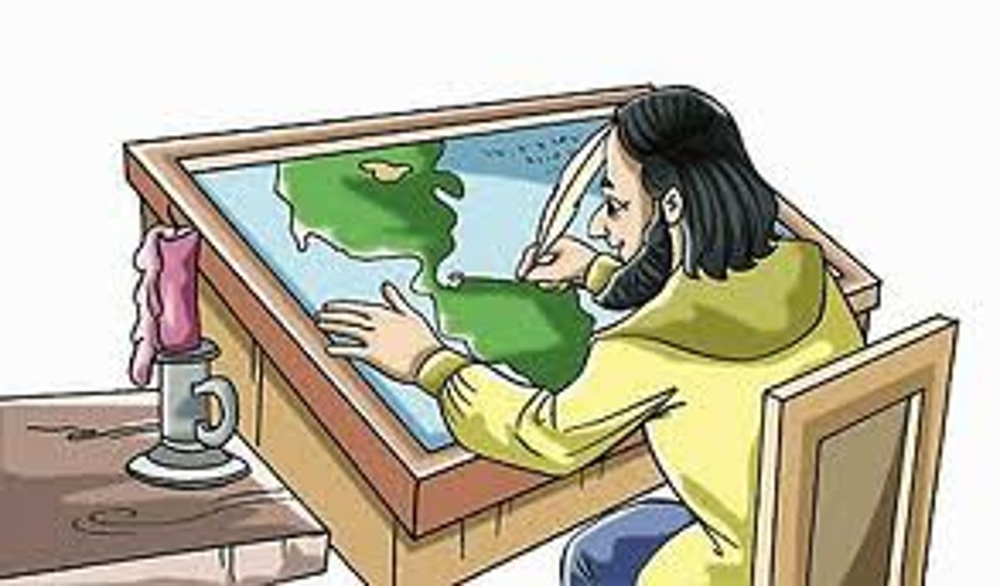 <p>the science of making maps</p>